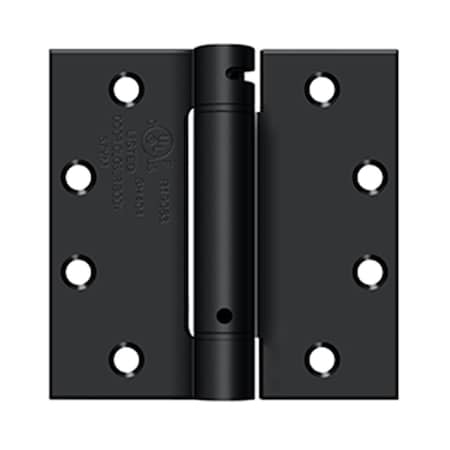 Deltana 4.5 x 4.5 in. Spring Hinge, Paint Black DE567287